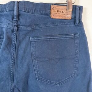 Polo Ralph Lauren Sullivan Slim Stretch Chino Pants 32x32(32x31) Navy Button Fly